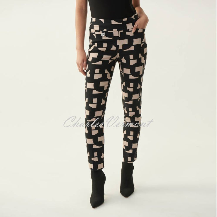 Joseph Ribkoff Trouser – Style 213297 (Black/Sand)