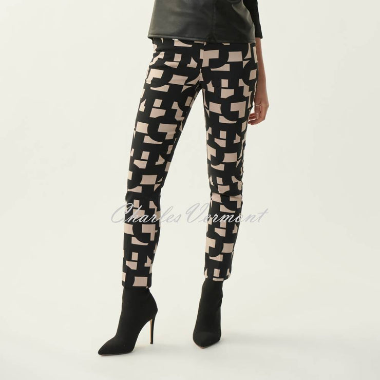 Joseph Ribkoff Trouser – Style 213297 (Black/Sand)
