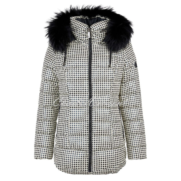 Frandsen Houndstooth Jacket - 515-12621-12 (Black / Cream)