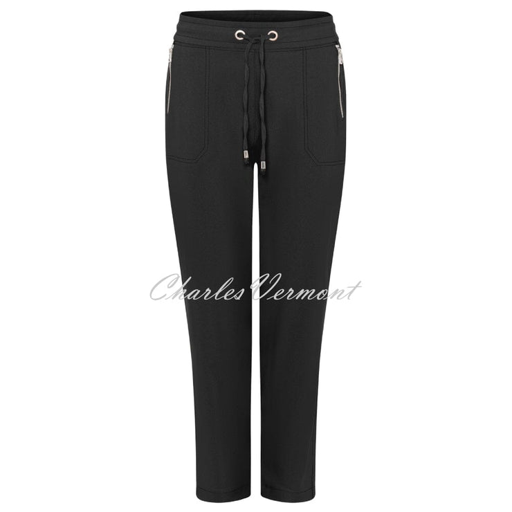 I’cona Casual 7/8th Cropped Trouser – Style 61012-54927-90 (Black)