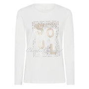 I'cona 'SOUL' Top with Gold Foil Embellishment - Style 64126-60061-11
