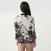 Joseph Ribkoff Palm Print Top – Style 221118