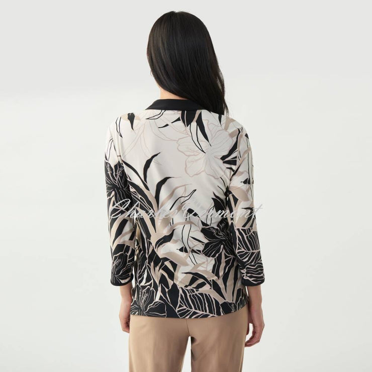 Joseph Ribkoff Palm Print Top – Style 221118