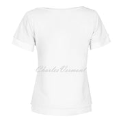 Dolcezza Short Sleeve Top – Style 22124 (White)