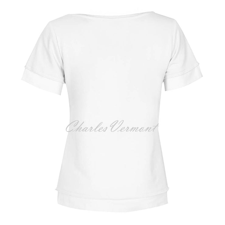 Dolcezza Short Sleeve Top – Style 22124 (White)