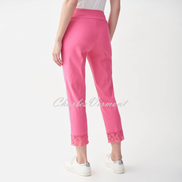 Joseph Ribkoff Lace Ankle Trouser – Style 221286 (Raspberry Sorbet)