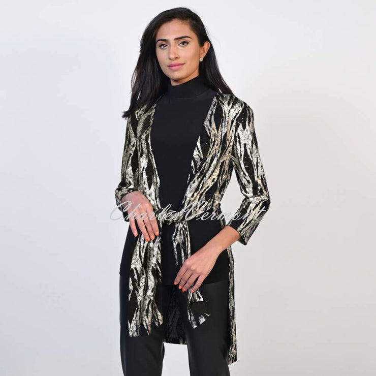 Frank Lyman 'Two-Way' Cover Up - Style 223204 (Black / Gold)