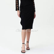 Joseph Ribkoff Ruffled Pencil Skirt - Style 224338 (Black)