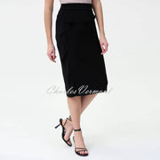 Joseph Ribkoff Ruffled Pencil Skirt - Style 224338 (Black)