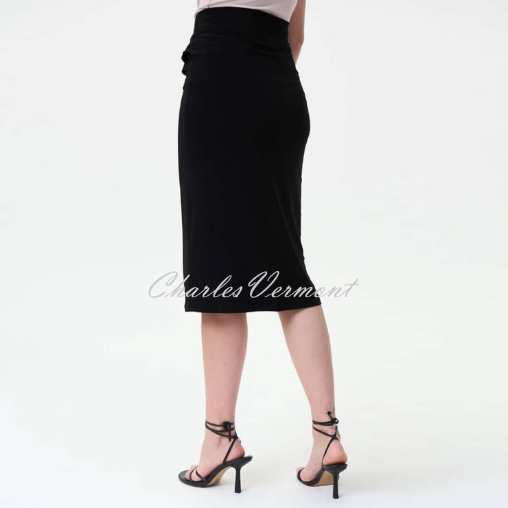 Joseph Ribkoff Ruffled Pencil Skirt - Style 224338 (Black)