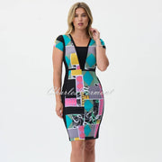 Joseph Ribkoff Patchwork Print Dress - Style 231039