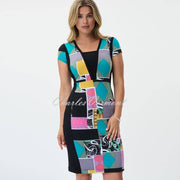 Joseph Ribkoff Patchwork Print Dress - Style 231039