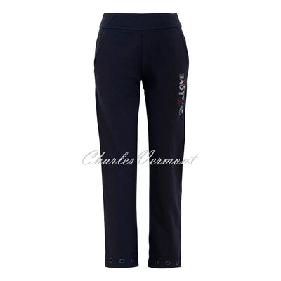 Dolcezza 'Love Sailing' Jogger Trouser with Diamante Detail - Style 23110
