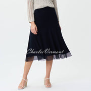 Joseph Ribkoff Skirt with Mesh Hem - Style 231223 (Midnight Blue)