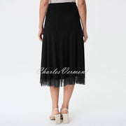 Joseph Ribkoff Skirt with Mesh Hem - Style 231223 (Black)