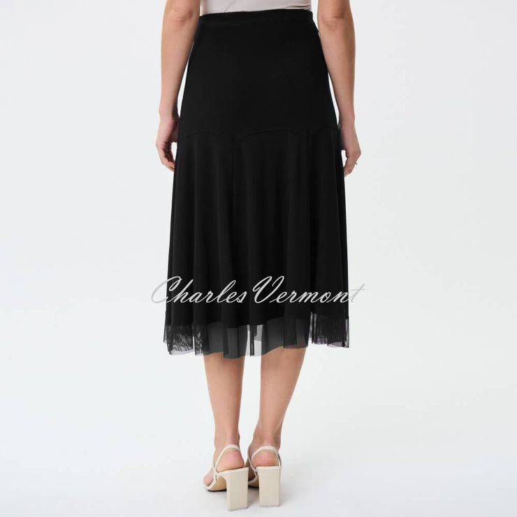 Joseph Ribkoff Skirt with Mesh Hem - Style 231223 (Black)