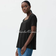 Joseph Ribkoff Square Neck Top - Style 231264 (Black)