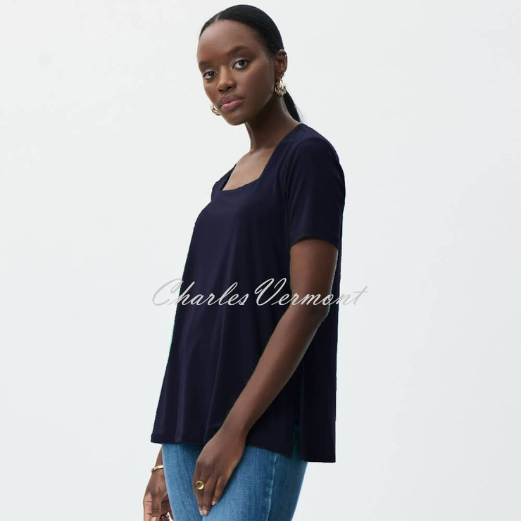 Joseph Ribkoff Square Neck Top - Style 231264 (Midnight Blue)