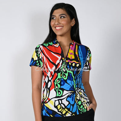 Frank Lyman Abstract Print Top - Style 231276