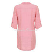 Dolcezza Longline Blouse - Style 23163 (Pink)