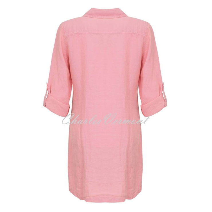 Dolcezza Longline Blouse - Style 23163 (Pink)