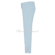 Dolcezza Cropped Jean With Ankle Detail - Style 23202 (Powder Blue)