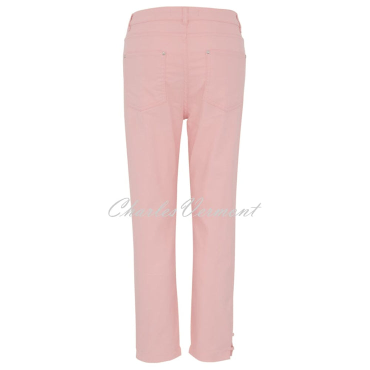 Dolcezza Cropped Jean With Ankle Detail - Style 23202 (Blush)