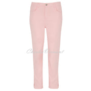 Dolcezza Cropped Jean With Ankle Detail - Style 23202 (Blush)