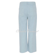 Dolcezza Cropped Wide Leg Jean - Style 23206 (Powder Blue)