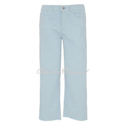 Dolcezza Cropped Wide Leg Jean - Style 23206 (Powder Blue)