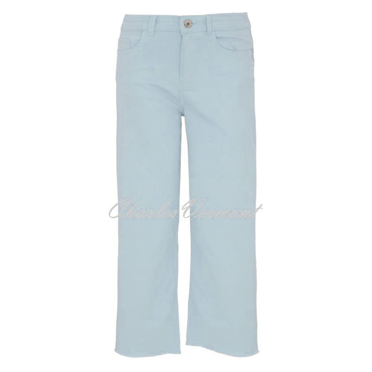 Powder Blue Jean Dolcezza Cropped Wide Leg Jean - Style 23206 (Powder Blue) | Charles ...