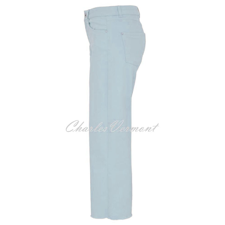 Dolcezza Cropped Wide Leg Jean - Style 23206 (Powder Blue)