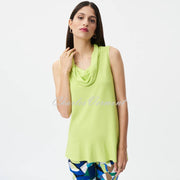 Joseph Ribkoff Asymmetric Cowl Neck Top - Style 232206 (Exotic Lime)