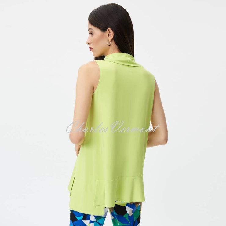 Joseph Ribkoff Asymmetric Cowl Neck Top - Style 232206 (Exotic Lime)