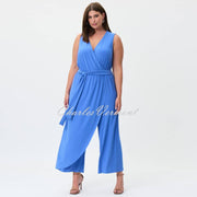 Joseph Ribkoff Sleeveless Wide-Leg Jumpsuit - Style 232247 (Blue Iris)