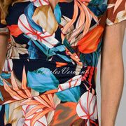 Frank Lyman Tropical Print Dress - Style 236311