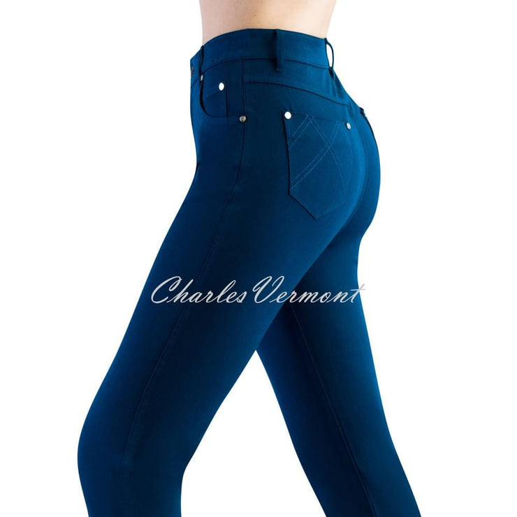 Marble 7/8th Ankle Grazer Skinny Jean – Style 2400-170 (Marine Blue)