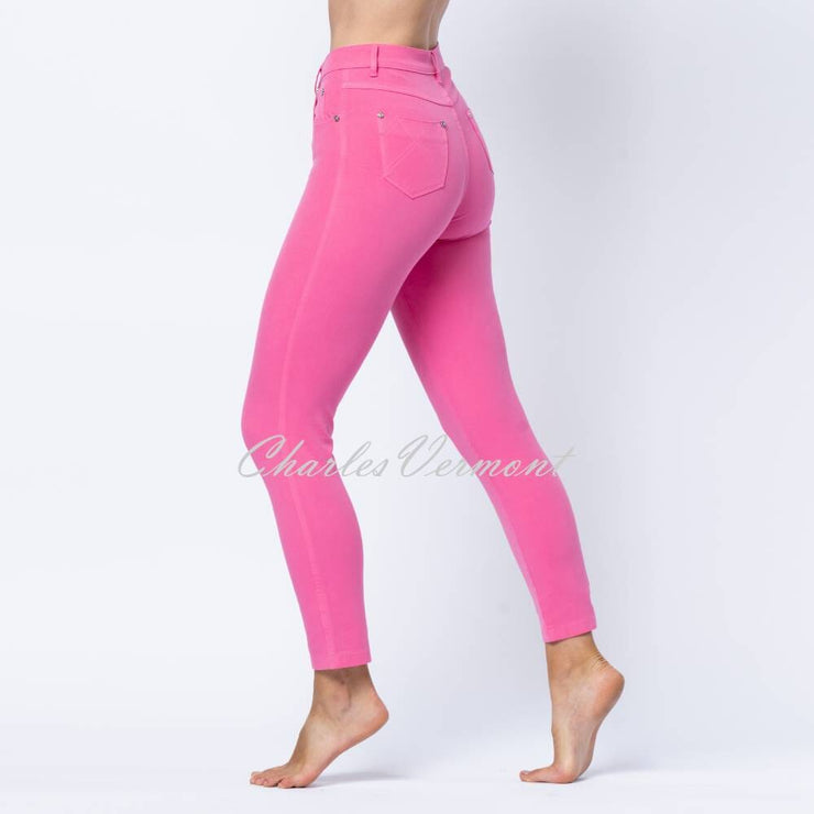 Marble 7/8th Ankle Grazer Slim Leg Jean – Style 2400-194 (Pink)