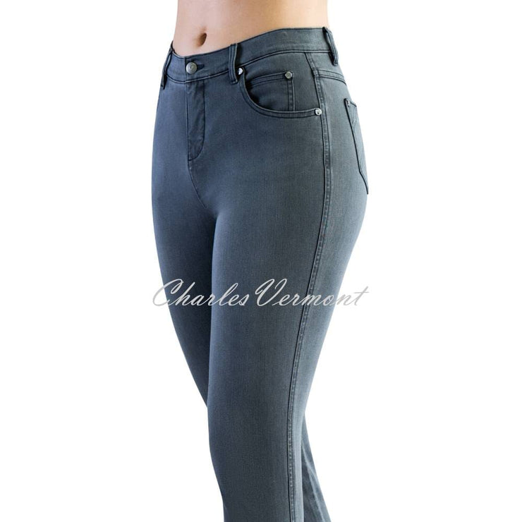 Marble 7/8th Ankle Grazer Skinny Jean – Style 2406-182 (Grey Denim)