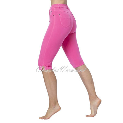 Marble Pedal Pusher Slim Leg Jean – Style 2409-194 (Pink)