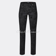 Robell Marie Full Length Trouser 51412-54669-90 (Black)