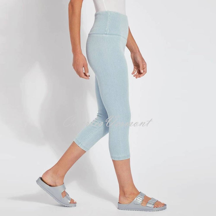 Lysse Capri Denim Legging – Style 6173 (Bleached Blue)