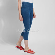 Lysse Capri Denim Legging – Style 6173 (Mid Wash)