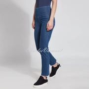 Lysse Straight Leg Denim Jean with Back Pockets – Style 6176 (Mid Wash)