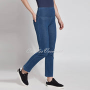 Lysse Straight Leg Denim Jean with Back Pockets – Style 6176 (Mid Wash)