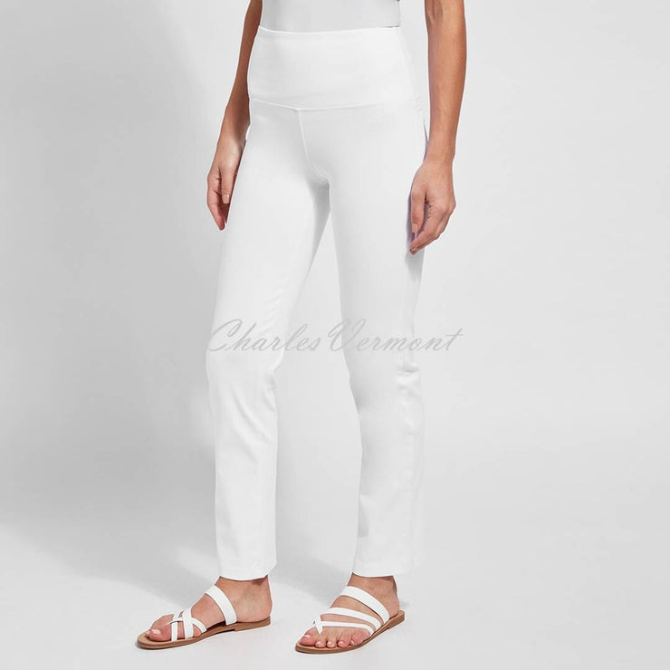 Lysse Straight Leg Denim Jean with Back Pockets – Style 6176 (White)
