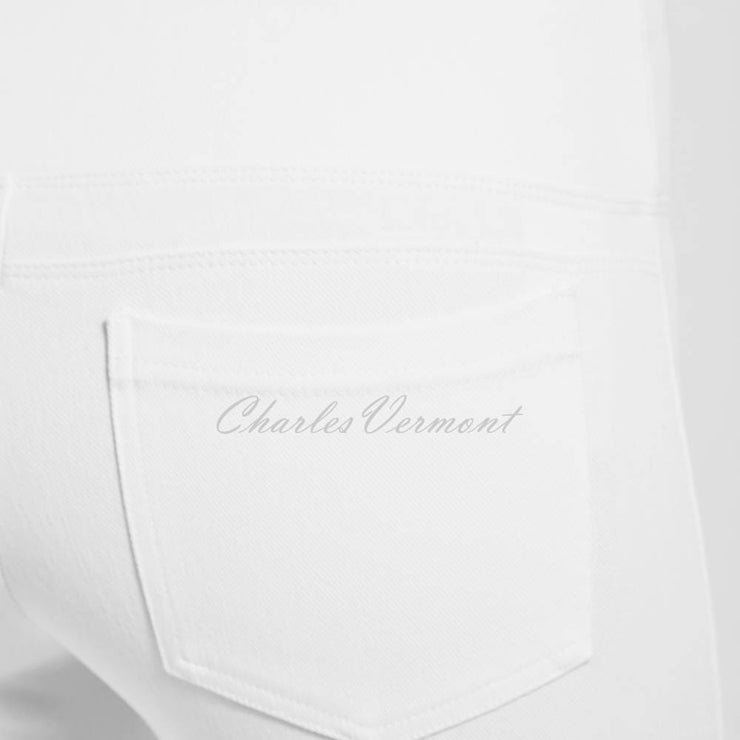 Lysse Straight Leg Denim Jean with Back Pockets – Style 6176 (White)