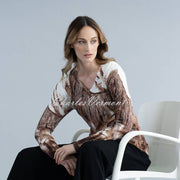 Marble Sweater - Style 6311-165 (Camel / Ivory)