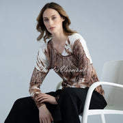 Marble Sweater - Style 6311-165 (Camel / Ivory)