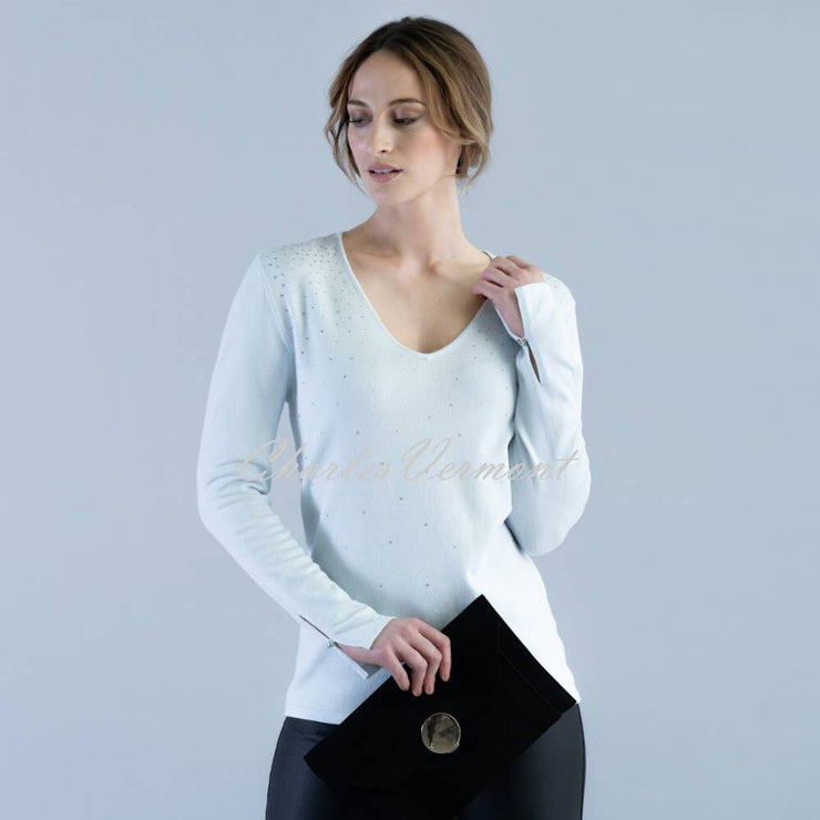 Marble Sweater - Style 6313-167 (Ice Blue)
